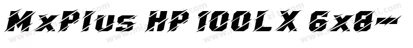MxPlus HP 100LX 6x8字体转换